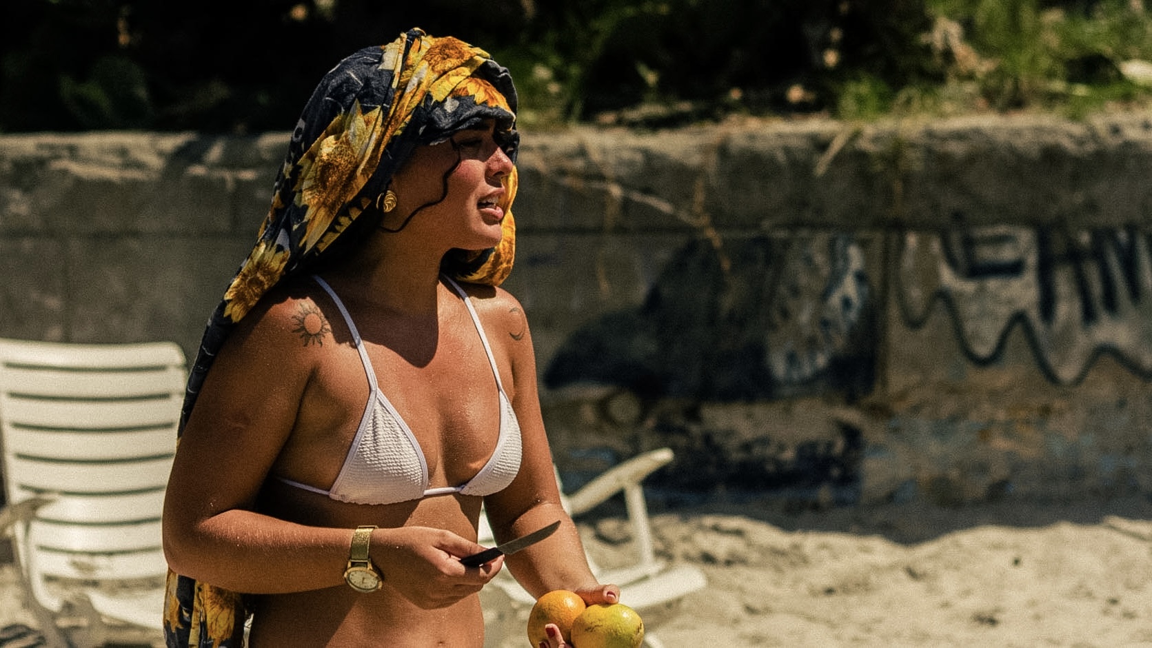 Momento espontâneo na praia